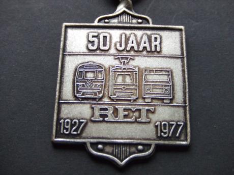 RET (Rotterdamse Electrische Tram ) vijftig jarig jubileum